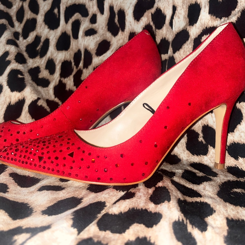 Marc Fischer Red Sparkle Heel size 8